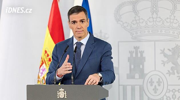 Íránské síly poslaly vzkaz španělskému premiérovi. Děkujeme, píše se na raketě