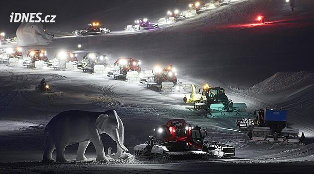Rolby místo slonů. Sezonu v Söldenu v silném sněžení zakončila show Hannibal