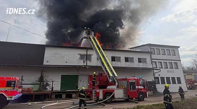 Dým nad Žižkovem. Hoří ubytovna, obyvatele zachraňují s pomocí žebříků