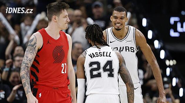NBA play-off'larının ilk turu: San Antonio – Portland 114:95, Vít Krejčí bitirdi