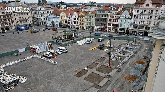 Pilsen'deki Náměstí Cumhuriyeti'nin yeniden inşası başladı