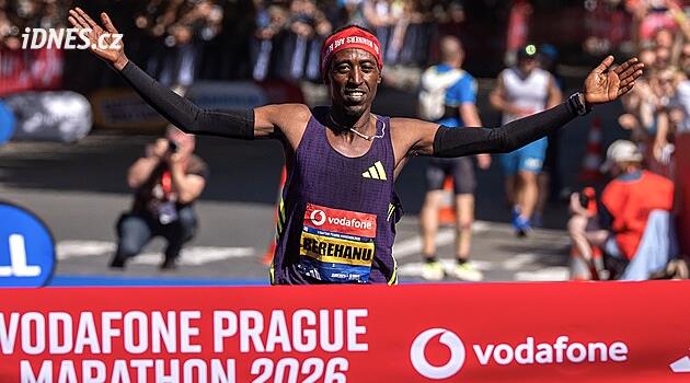 Etiopan Tsegu vyhrál pražský maraton, rekord nepadl o 42 sekund — image 1