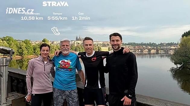 Pavel a finský prezident si zaběhali v centru Prahy. Nechyběli hvězdní sportovci