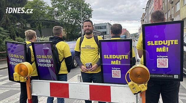Kritika dopravy i Hřiba. Prokop z ANO vyrazil s primátorskou kampaní do ulic