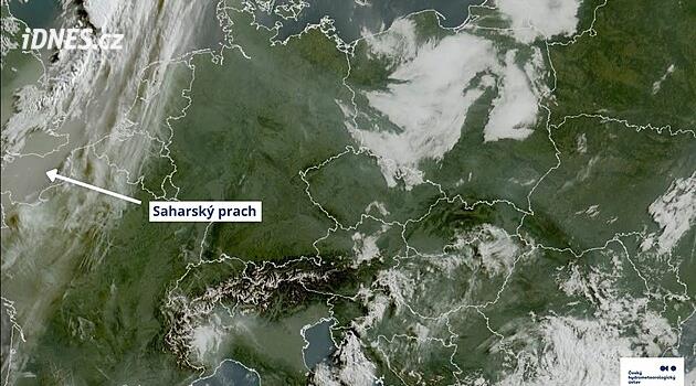 Nad Česko dorazí saharský prach. Může snížit odpolední teploty