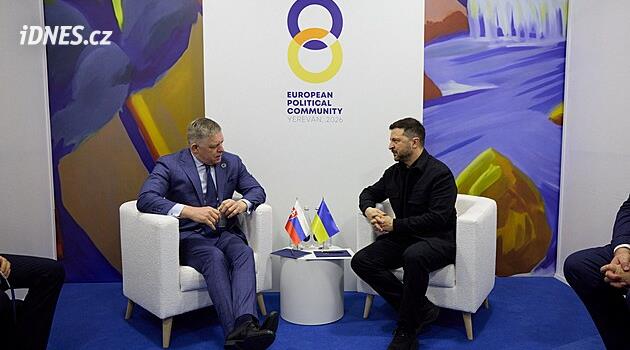 Zelenskyj se sešel s Ficem, chválil podporu Slovenska při snaze vstoupit do EU