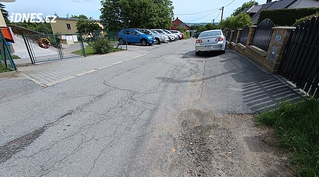 Jihlava inşaatçılar tarafından harap edilen bir sokağı onaracak