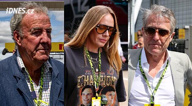 Adele, Hugh Grant i Jeremy Clarkson. Které známé osobnost i víkendu vyrazily na formule do Silverstonu?