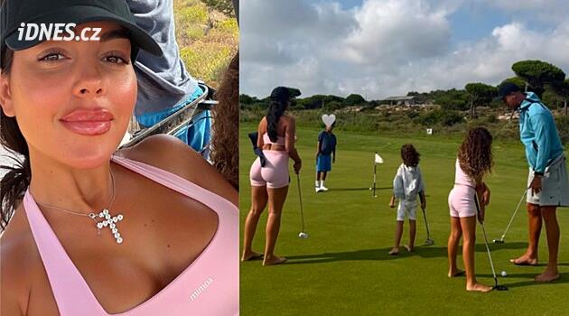 Je příliš odhalená! Ronaldova partnerka se vyfotila na golfu. Za svůj outfit schytala kritiku