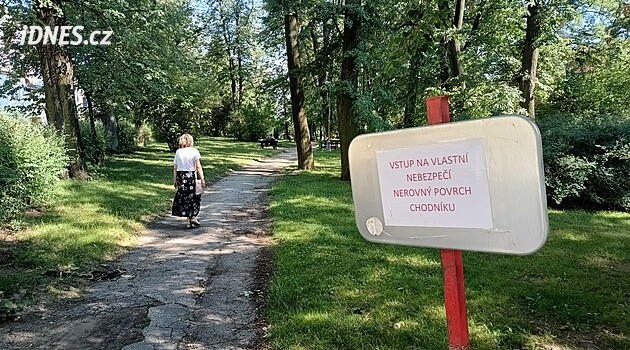İnsanlar parktan kaçınıyor, Pelhřimov parka yeniden hayat vermek istiyor