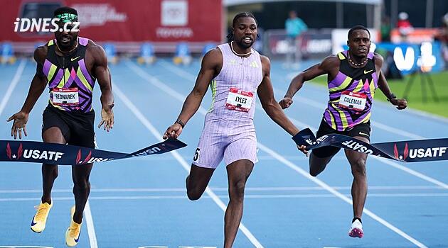 Sprinter Lyles získal americký titul na stovce, zazářil nejlepším časem roku 9,79