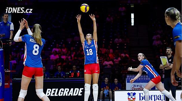 Volejbalistky v Lize národů prohrály s Němkami 1:3, osmička se jim vzdaluje