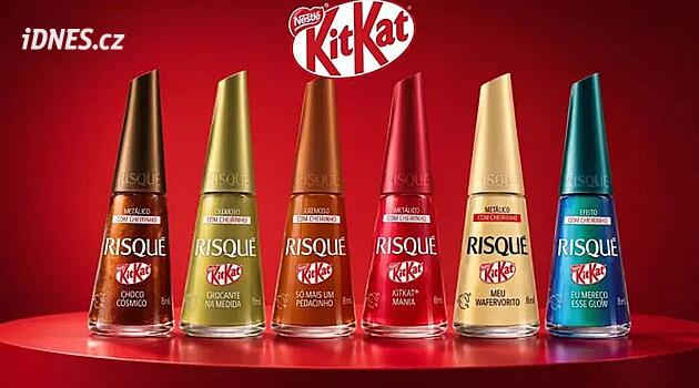 Milovaná tyčinka KitKat jako lak na nehty! Nová kolekce voní po čokoládě