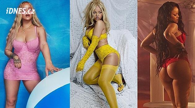 Zpěvačka Rihanna se předvedla v prádle různých barev. V jaké jí to sluší nejvíc?