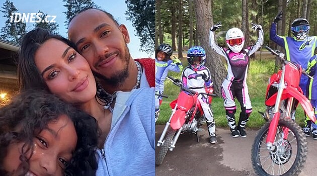 Kardashianová zveřejnila fotky z dovolené, kterou tráví s dětmi a Lewisem Hamiltonem