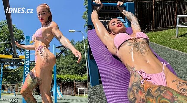 Osladilová z Naked Attraction předvedla cvičení v růžových bikinách