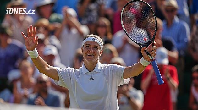 Muchová zdolala Krejčíkovou a je ve čtvrtfinále Wimbledonu, vyzve Ósakaovou