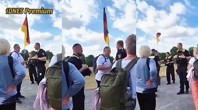 Němec v Berlíně musel schovat vlajku, aby neurážel lidi. Video bylo účelově sestříhané