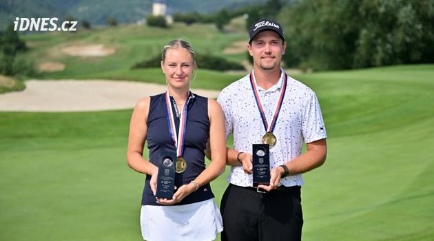 Bača a Bujáková na Karlštejně ovládli vrchol amatérského golfu v Česku