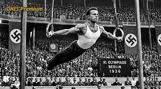 Gymnasta, před nímž utekl Hitler z lóže. Rozhodčí se ho snažili znevýhodnit, i tak zvítězil