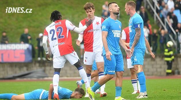 Slavia v poháru rozstřílela Varnsdorf. Dál jdou i Zbrojovka, Hradec či Teplice