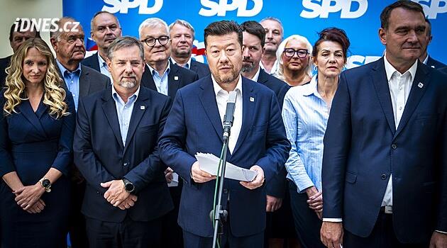Ručíme za bezpečné Česko, řekl šéf Sněmovny Okamura při startu horké části kampaně SPD