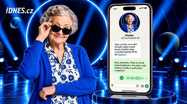 AI babča Alenka pomůže odhalit praktiky kybešmejdů. Obrátit se na ni můžete na WhatsAppu