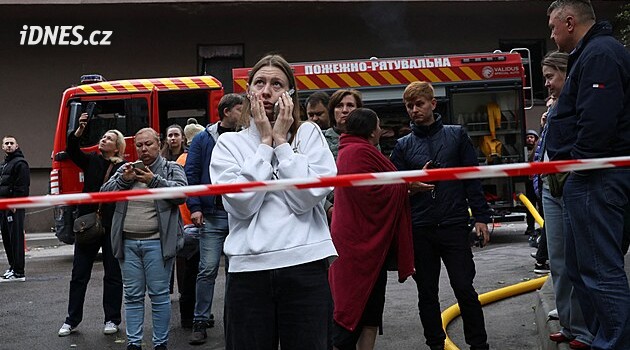 Rusové hlásí „masivní“ úder v Permském kraji, v Kyjevě zasáhli 25patrový důmko hlásí mrtvého a zraněné