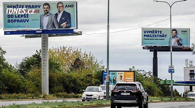 Volby 2026: Na billboardech vydělá ANO, shodují se experti. Cílem ODS je podle nich Senát
