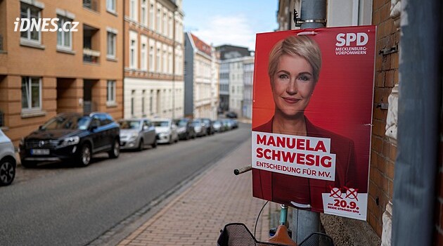 Volby v Meklenbursku-Předním Pomořansku podle nového průzkumu vyhraje SPD před AfD