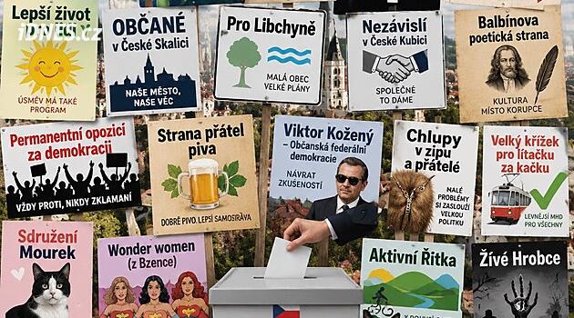 Asociálové slibují konec gravitace, mimozemšťani bydlení. Recesisté kandidují i seriózně